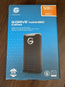NEW G-Technology 500GB G-DRIVE mobile SSD Durable Portable External Storage - Afbeelding 1 van 2