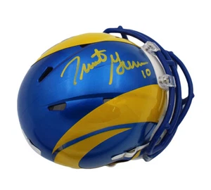 Trent Green Signed Los Angeles Rams Speed NFL Mini Helmet - Picture 1 of 3