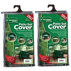 Furniture Set Cover Waterproof UV Treated Table Chair Shield Garden Outdoor 2Pcs - Picture 1 of 3
