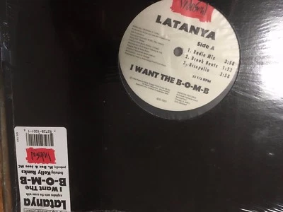 LATANYA  I WANT THE B-O-M-B 1994 US 12" Vinyl  Sealed Kelly Ranks M. Doc Jere MC - Image 1 of 3