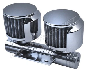 LR BILLET OIL BREATHER WITH DUAL FILTERS VW DUNEBUGGY OFFROAD 115560 - Picture 1 of 1