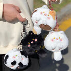 Joli pendentif poupée peluche grinçant chat porte-clés Kawaii gros corps chat keychaJO