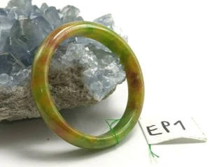 Translucent Natural Jade Jadeite Green 58MM Bangle Bracelet ep1 - Picture 1 of 3