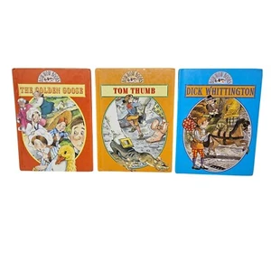 3 Book Lot Vintage Bow-Wow Books: The Golden Goose Tom Thumb & Dick Whittington - Picture 1 of 23