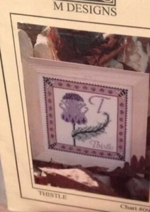 Cross Stitch M Designs Thistle Chart #09 Counted Chart Pattern LEAFLET - Picture 1 of 3