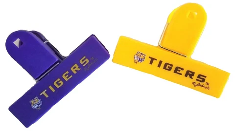 LSU Tigers College Chip Clip Magnet 2 Pack Cover