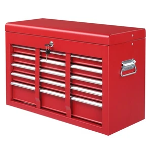 5 Drawers Tool Chest Metal Tool Storage Cabinet with Locking System 330 Lbs Red - Picture 1 of 15