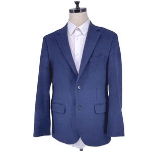 Jos A Bank 42R Blue Wool Cashmere Blazer Two Button Classic Fit Mens Jacket Coat - Picture 1 of 8