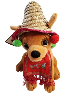 Pancho Chihuahua Plush  Chantilly Lane Felice Navidad In Box New Vintage Musical - Image 1 of 4