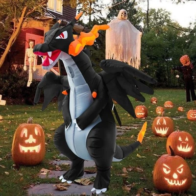 Inflatable Dinosaur Costume Wearable Halloween Decor for Holiday Easter Party - Bild 1 von 4