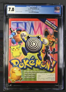 Pokemon The New Crazy of Pocket Monsters TIME MAGAZINE Nov 1999 CGC 7.0 RARE TCG - Picture 1 of 3