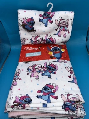 Juego de 3 toallas de cocina Disney Navidad STITCH 16x26 ¡NUEVO! Foto 1 de 4