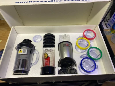 Magic Bullet NEW! Homeland Housewares Complete 21 Piece Set w/ Blender w/ Recipe - Image 1 of 2