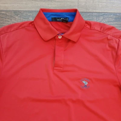 Рубашка мужская RLX Ralph Lauren маленькая красная клюшка для гольфа Old Marsh Performance Flex - Изображение 1 из 4