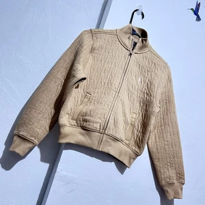 Chaqueta de Algodón Polo Ralph Lauren Niño Caqui Acolchada Cremallera Frontal Manga Larga L Nueva con Etiquetas - Imagen 1 de 10