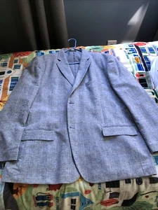 Men’s Tasso Elba Linen/Cotton Blend Multicolor Sport Coat XL(48-50). Pre-Owned. - Picture 1 of 9