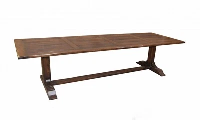 Mesa extensible grande de refectorio mesas de comedor de granja Foto 1 de 4