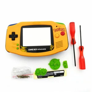 Pokemen Full Housing Shell Case Cover for Gameboy Advance GBA -Yellow and Blue - Picture 1 of 4