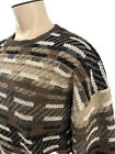 Vintage Jantzen Brown Tan Pullover Sweater Men’s Large Wool Blend  Textured  EUC