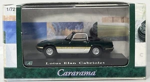 CARARAMA 1/72 LOTUS ELAN CABRIOLET DARK GREEN SPRINT OO MODEL RAILWAY SCALE CAR - Picture 1 of 2