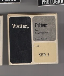 FILTER Vivitar 81B Serie 7 zur Farbkorrektur Doppelgewinde - Bild 1 von 1