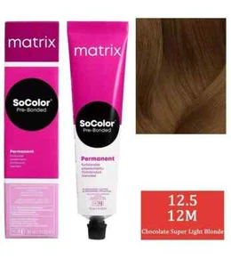 Matrix Socolor Pre-Bonded Permanent Color (12M Chocolate Super Light Blond) 90ml - Picture 1 of 6