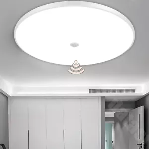 LED Deckenleuchte mit Bewegungsmelder 24W/36W Sensor Deckenlampe Sensorlampe DE - Bild 1 von 19