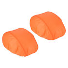 2 pièces housse de casque de vélo étanche casque de moto housse de pluie orange
