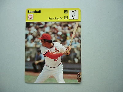 1977 1977/79 Sportscaster MLB foto de béisbol Stan Musial St Louis Cardinals bonita Foto 1 de 2