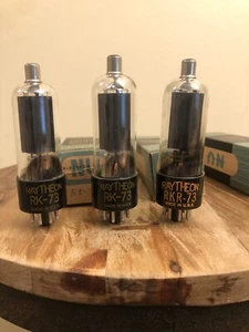 3 Raytheon RK-73 Vacuum Tubes Vintage w/ NU Boxes - NOS Untested As Is - Picture 1 of 4