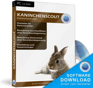 Kaninchen,Rassekaninchen,Kaninchenscout Halter Software - Afbeelding 1 van 1