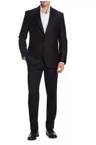 Chaqueta de esmoquin de lana borgoña Saks Fifth Avenue para hombre talla 44R - Imagen 1 de 12