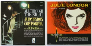 JULIE LONDON 2 LPs All Through The Night, Tenderly Yours, First Pressings - Picture 1 of 7