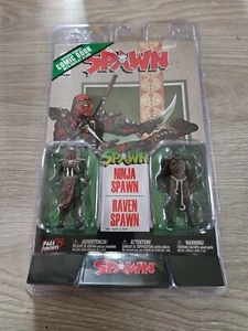 McFarlane Page Punchers paquete de 2 figuras de 3" cómic Ninja Spawn & Raven Spawn - Imagen 1 de 2