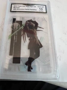 KIT FISTO 2015 STAR WARS HIGH TEK MILLENNIUM FALCON VARIATION # 58 GRADED 10 - Foto 1 di 2