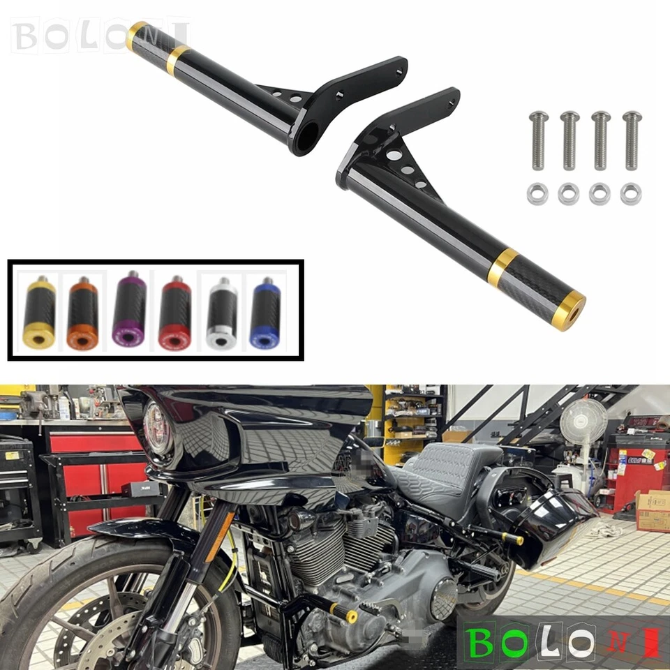 Saddlebag Guard Crash Bar Frame Slider For Harley Low Rider ST FXLRST 2022-2024 - Image 1 of 4