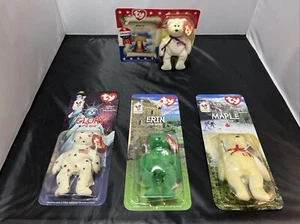 TY Beanie Babies McDonalds International Bears Complete Set Of 4 in Package - Picture 1 of 6