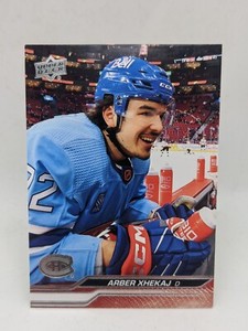 2023-24 Upper Deck Series 1 Base - 100 - ARBER XHEKAJ; Montreal Canadiens