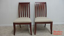 Pair Ethan Allen Avenue Cherry Dining Room Side Chairs B
