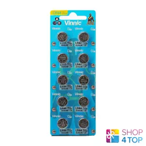 10 Vinnic Alkalibatterien L1154 L1154F LR44 AG13 1,5 V Exp 2028 kein Quecksilber - Bild 1 von 5
