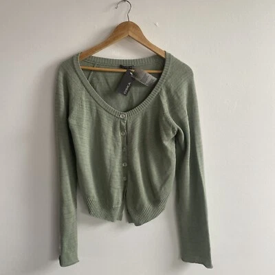 Oska Cardigan Womens Size 2 UK 12 Regular Green Button Up BNWT - Image 1 of 4