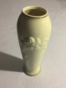 Lenox Rosenblütenknospenvase mit Goldrand - 6 cm hoch - ohne Box - Bild 1 von 4