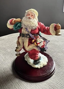 Escultura de Papá Noel en el Espíritu Departamento 56 Texturizada a Mano Pintada Porcelana Fundida en Frío - Imagen 1 de 12