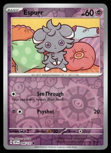 Espurr Reverse Holo 084/191 SV08: Surging Sparks Pokemon - Picture 1 of 2