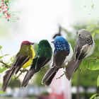 1Pc Artifical Birds Decor Perched Woodland Fake Feather Birds Garden Ornaments