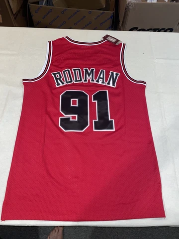 Nwt Adult Large MITCHELL NESS CHICAGO BULLS DENNIS RODMAN 1997-98 JERSEY Cover