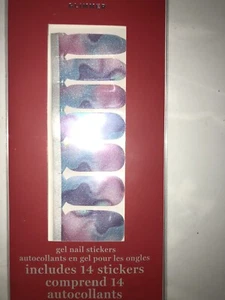 2 uñas prensadas Avon Nail Art Fmg nuevas en caja diseño de tinte púrpura, azul y rosa - Imagen 1 de 4