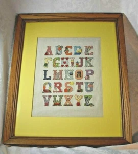 Baby Wandbild Kreuzstich Alphabet Muster ABC Rachel Crissinger Freizeit Krankenschwester - Bild 1 von 9