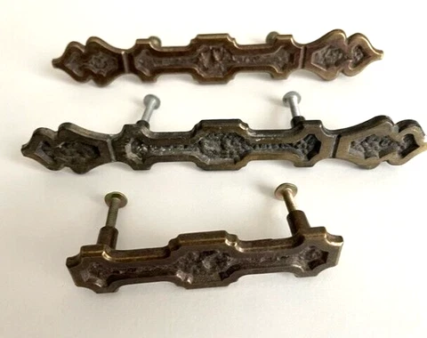 Three Drawer Handle Pulls -  (2)  7 1/2" -  (1)  4" Cover