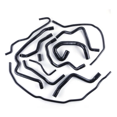 For 2000-2016 Ford Focus Duratec MZR 1.8L 2.0L DOHC Silicone Radiator Hose Black - Изображение 1 из 4